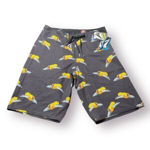 Volcom Flying Taco Board Shorts Size 32" 4 Way Stretch Trunks Retro Y2K BNWT‎